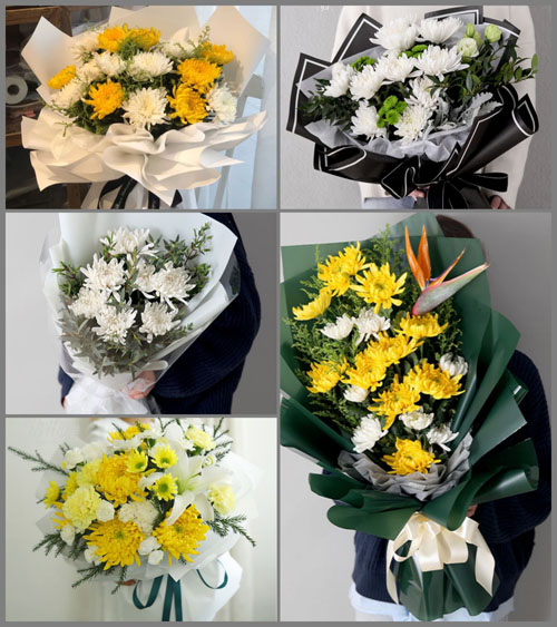四川成都彭州市红岩镇白事花束代送